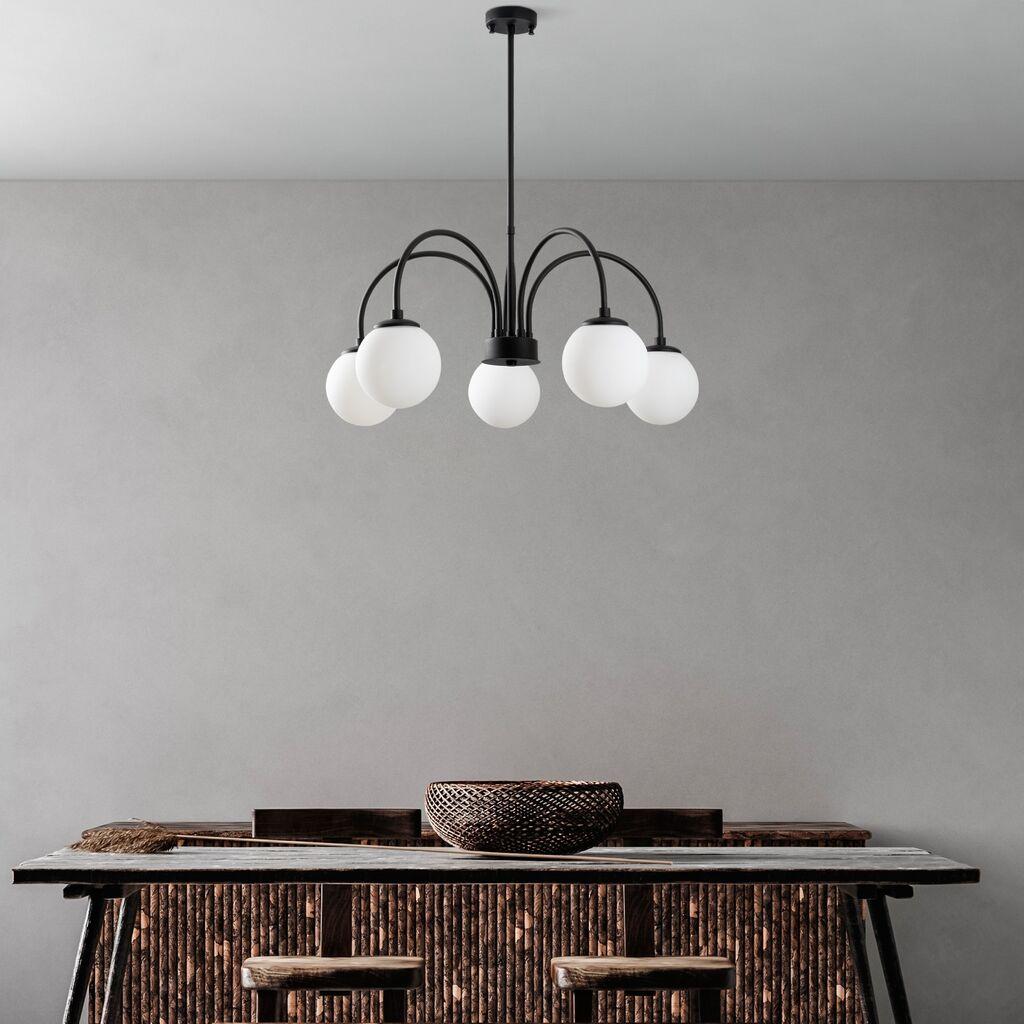 Opviq Luster Sferis-13935, 70cm, IP20, Crno-beli