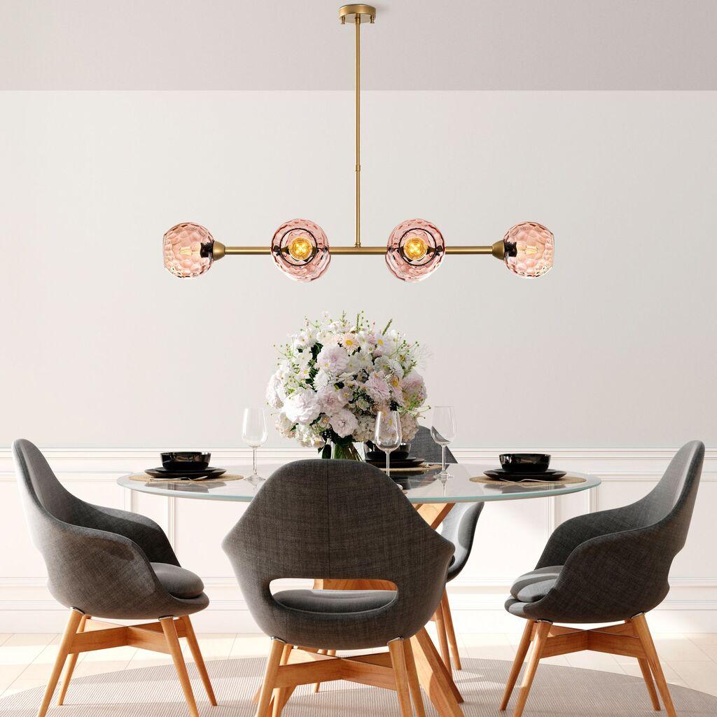 Opviq Luster Benek-15-14483, 103x40x74cm, IP20, Zlatno-roze boje