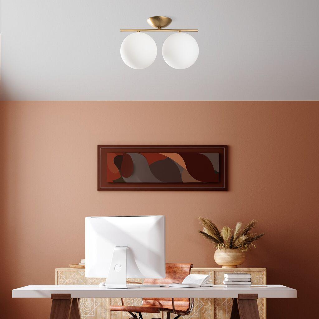 Opviq Luster Luminar-14116, 42x20x27cm, IP20, Belo-zlatne boje