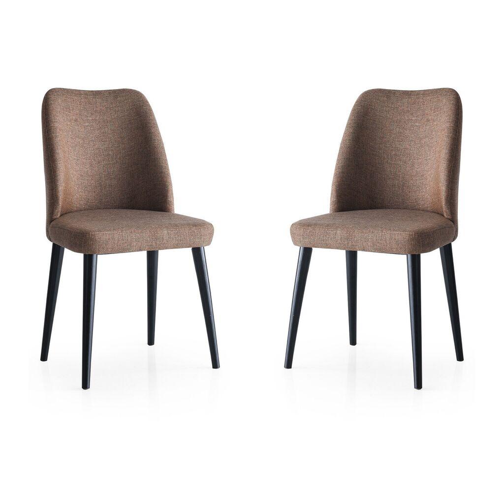 Hanah Home Set stolica Luna, 49x52x90 cm, 2 komada, Braon