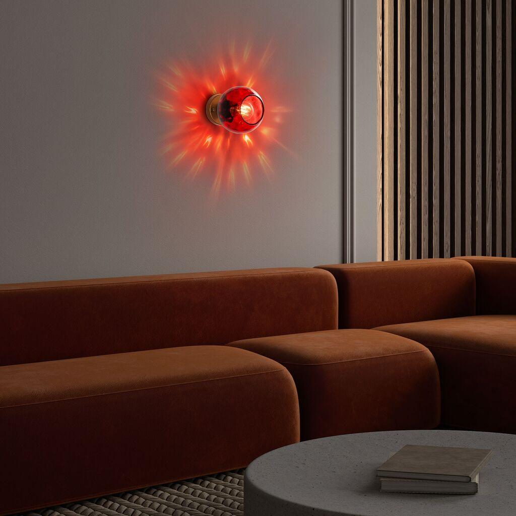 Opviq Zidna lampa Benek-15-14401, 15x18x15cm, IP20, Zlatna boje
