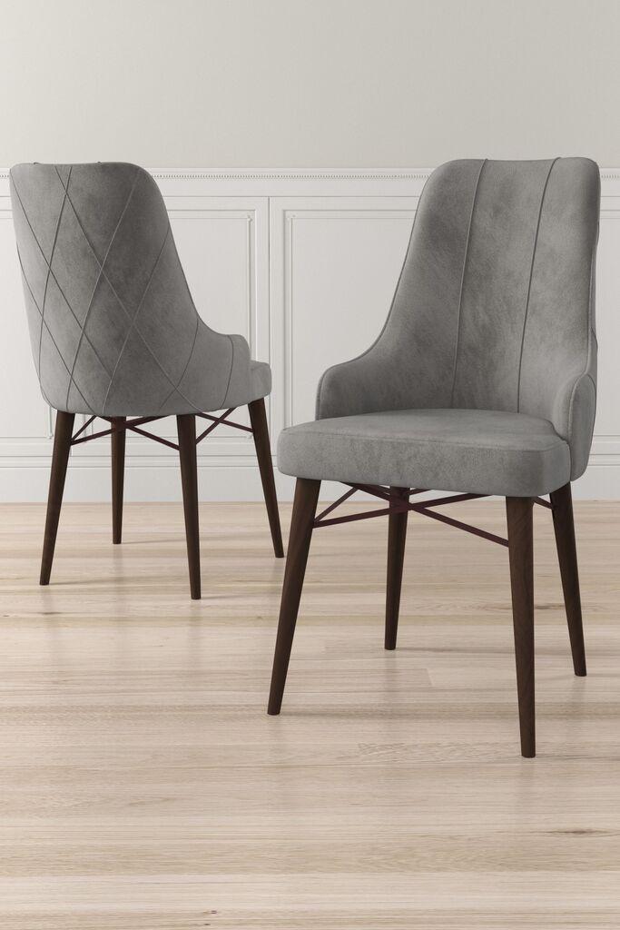 Hanah Home Set stolica Neta, 46x95x42 cm, 4 komada, Braon-sive