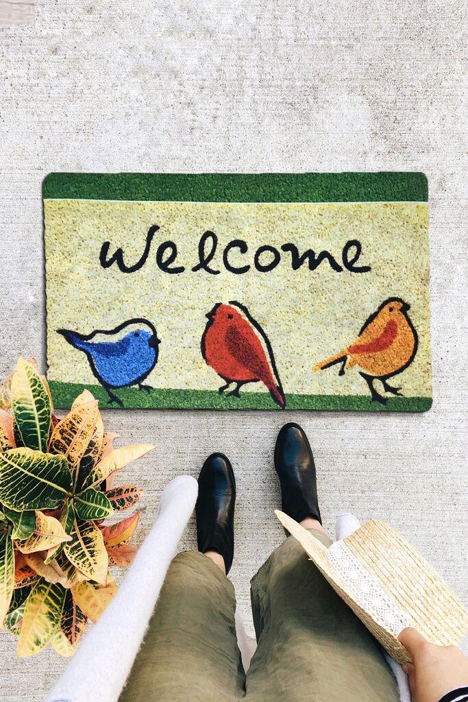 Conceptum Hypnose Otirač Chirp Birds, 40x60 cm, Šareni