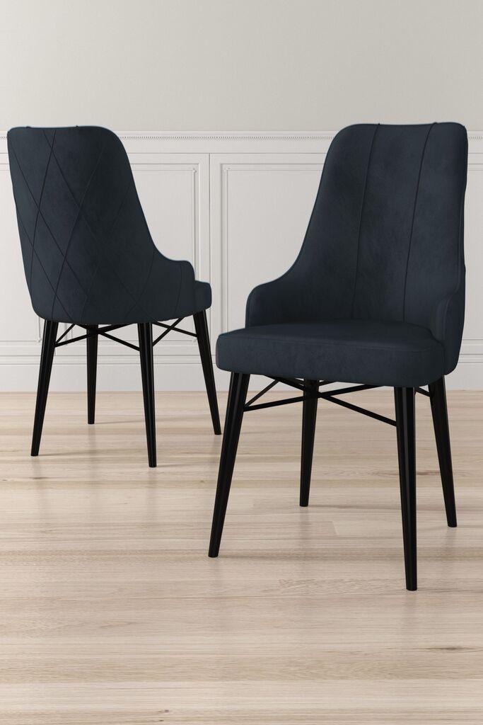 Hanah Home Set stolica Neta, 46x95x42 cm, 2 komada, Antracit-crna