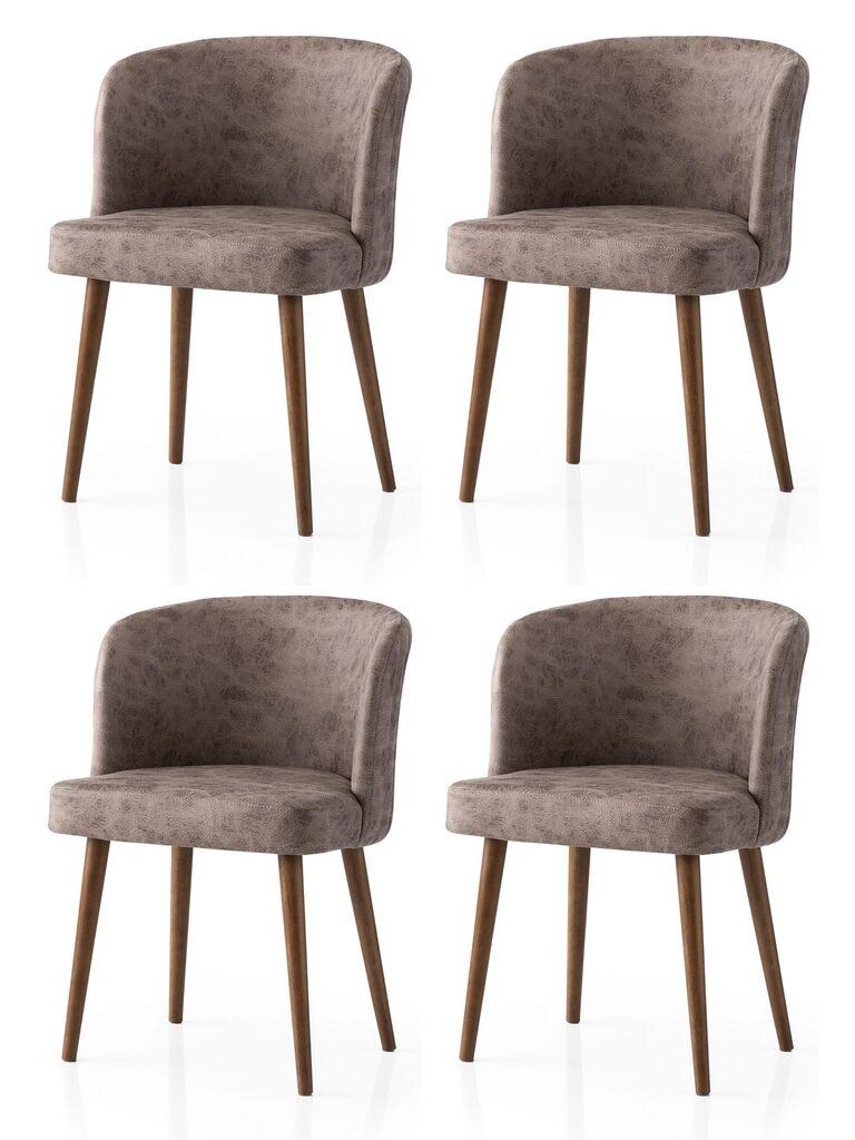 Hanah Home Set stolica Zen, 57x81x57 cm, 4 komada, Braon