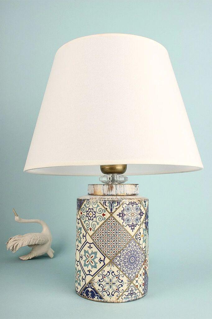 Opviq Stona lampa YL686, 30x20x40 cm, IP20, Bela