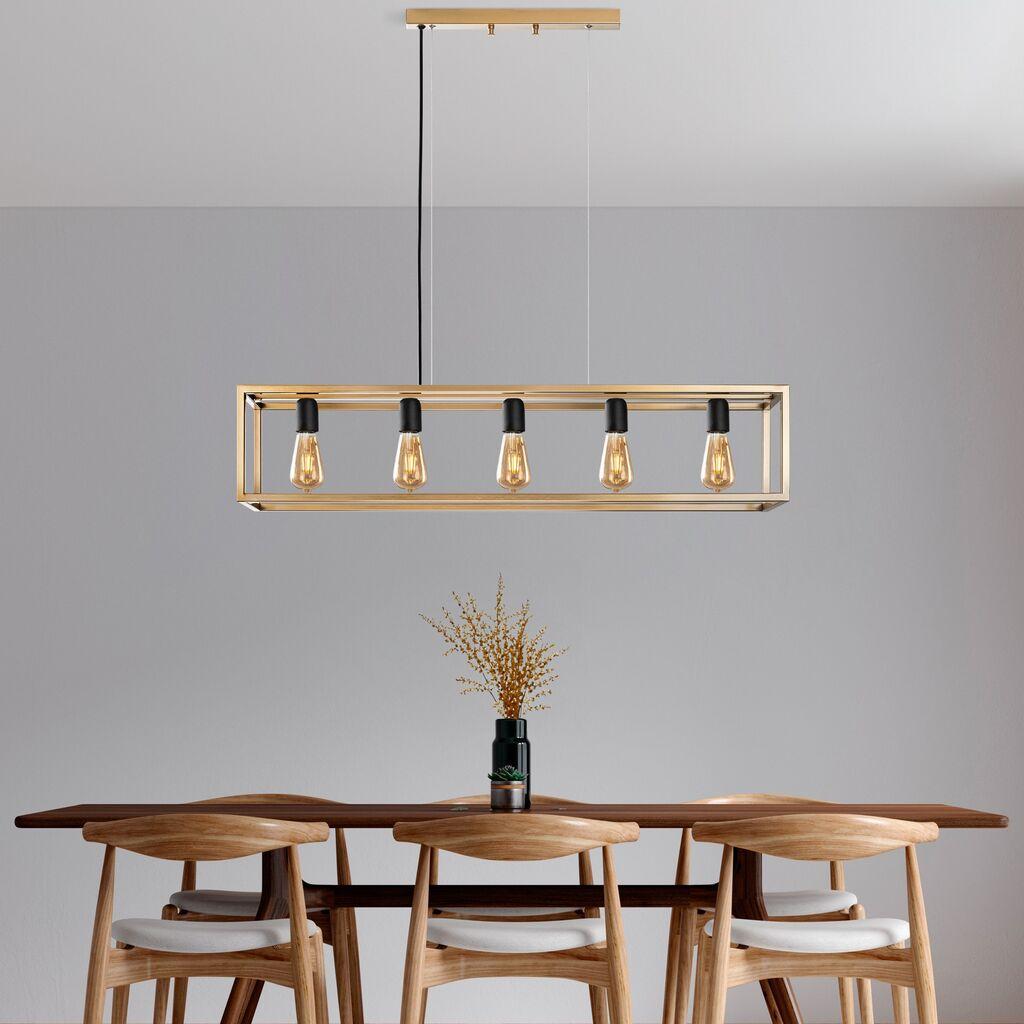 Opviq Luster Kafes-13749, 100x20x20cm, IP20, Zlatne boje