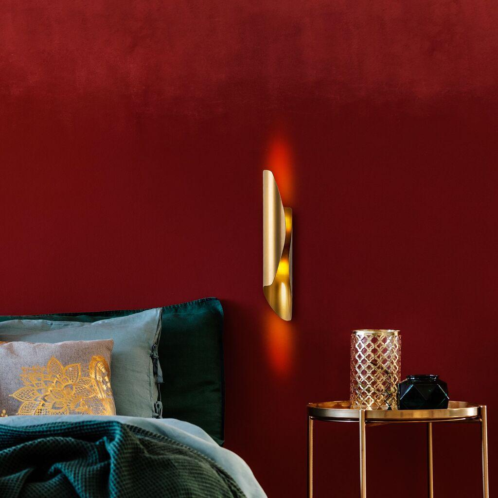 Opviq Zidna lampa Flare-15357, 8x40x11cm, IP20, Zlatna boje