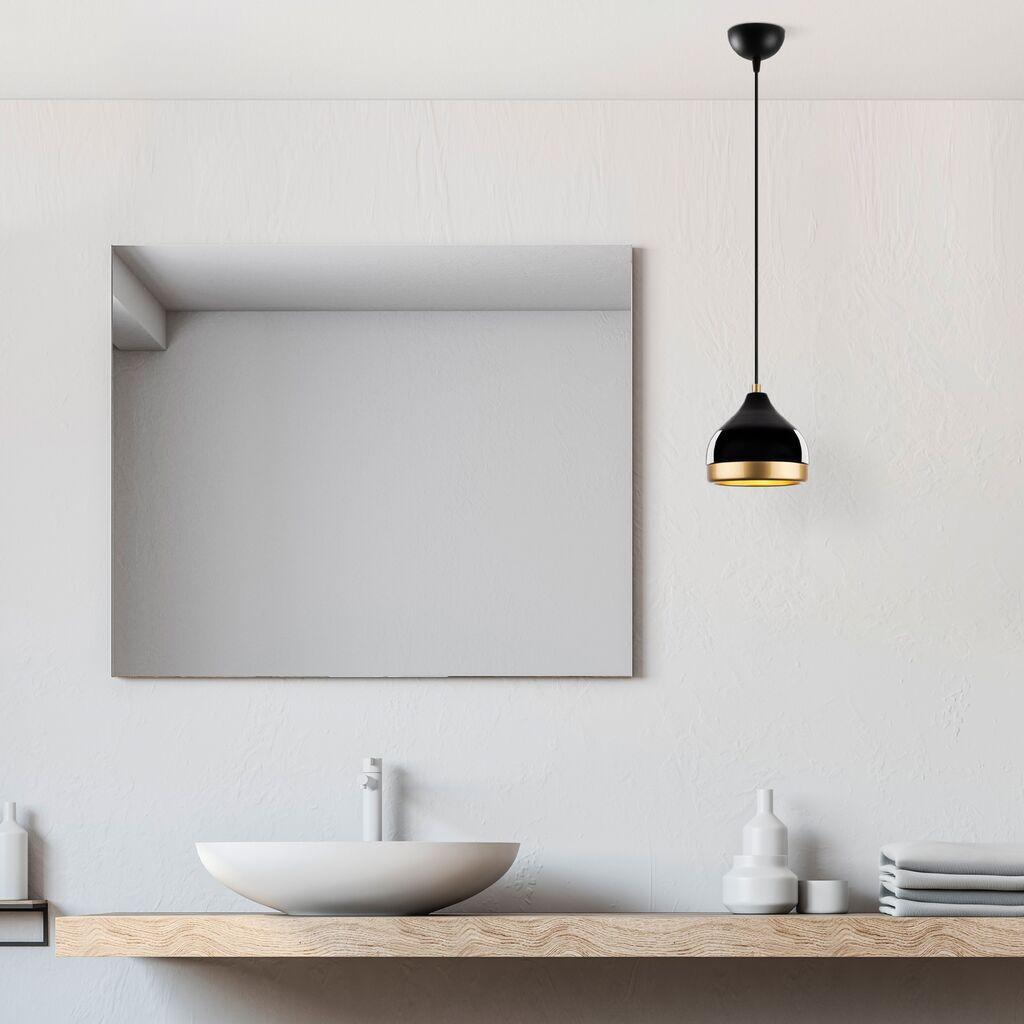 Opviq Luster Yildo-M-6869, 17x17x112cm, IP20, Crno-zlatne boje