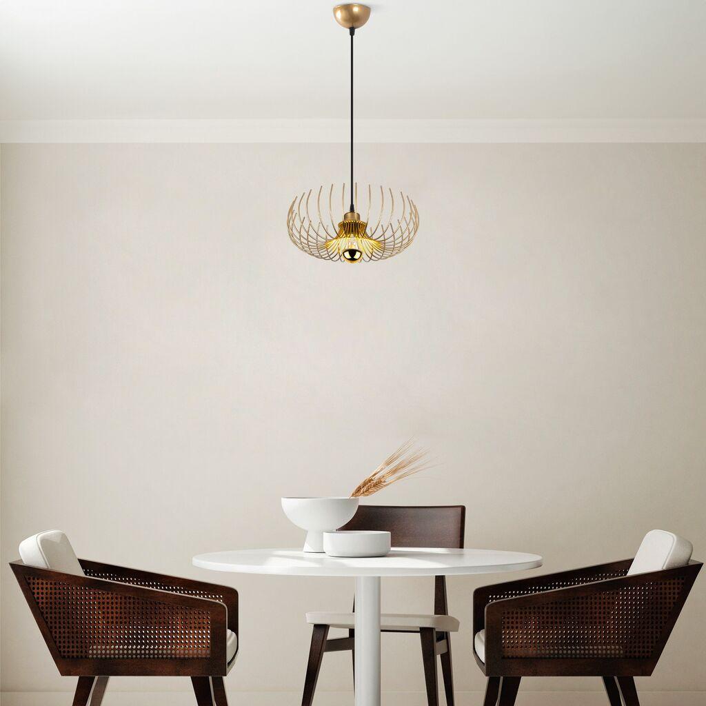 Opviq Luster Karsortel-N-641-2, 36x36x111cm, IP20, Zlatne boje