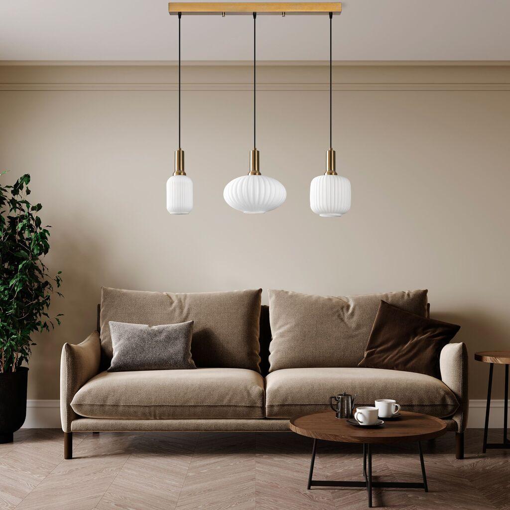 Opviq Luster Asker-15196, 87x30x130cm, IP20, Belo-zlatne boje