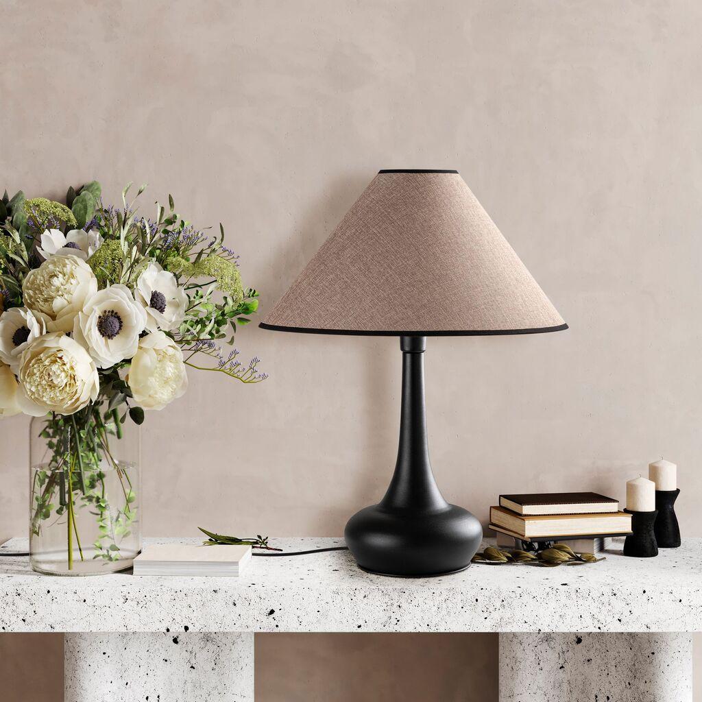 Opviq Stona lampa Luna-15251, 50x50x63 cm, IP20, Crno-smeđa