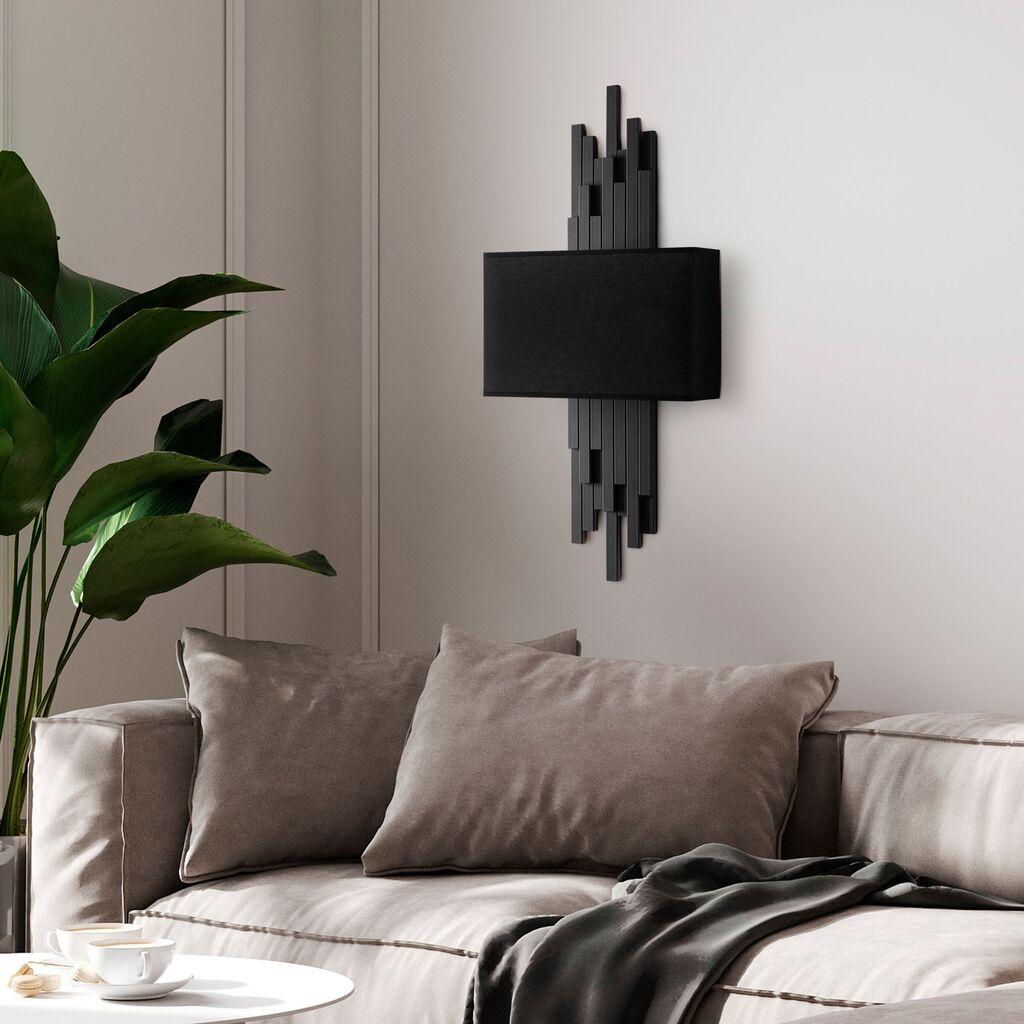 Opviq Zidna lampa Axis-15104, 35x75x10cm, IP20, Crna