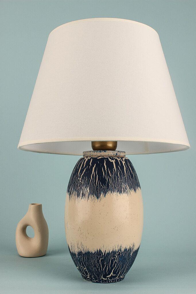 Opviq Stona lampa YL737, 27x20x41,5 cm, Plavo-bela