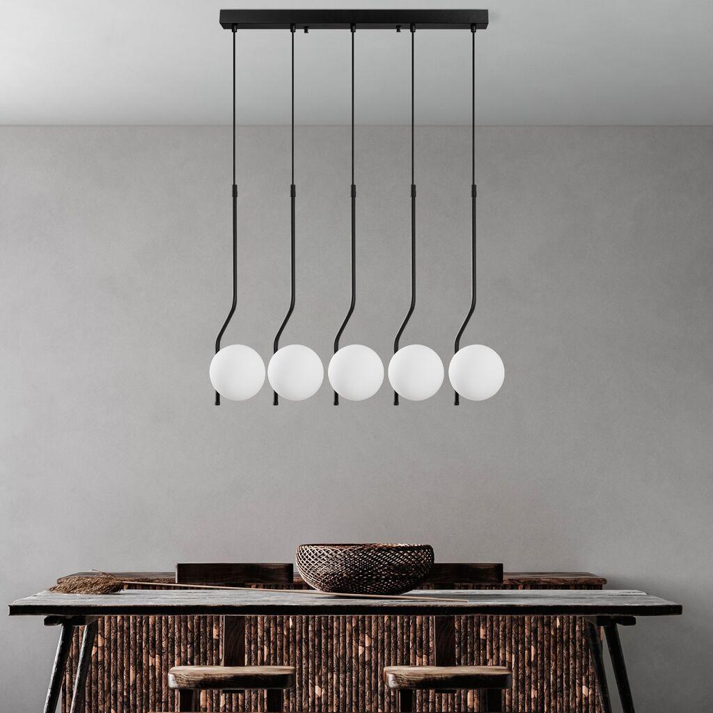 Opviq Luster Tulip-13829, 80x15x110cm, IP20, Crno-beli