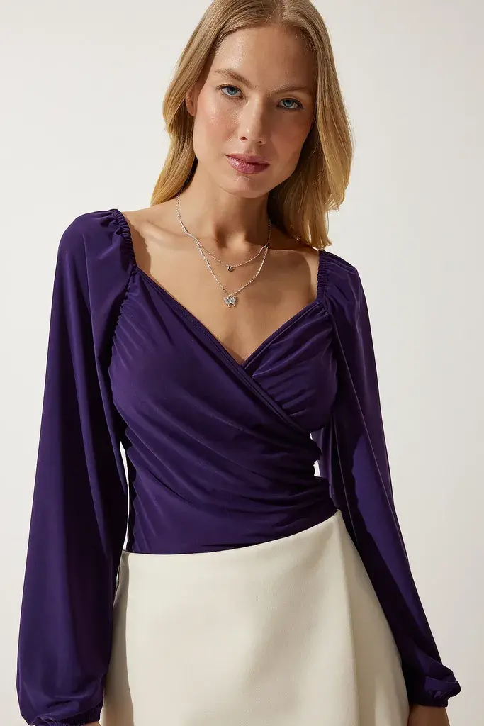 Happiness Istanbul Ženska bluza FF00154, Ljubičasta