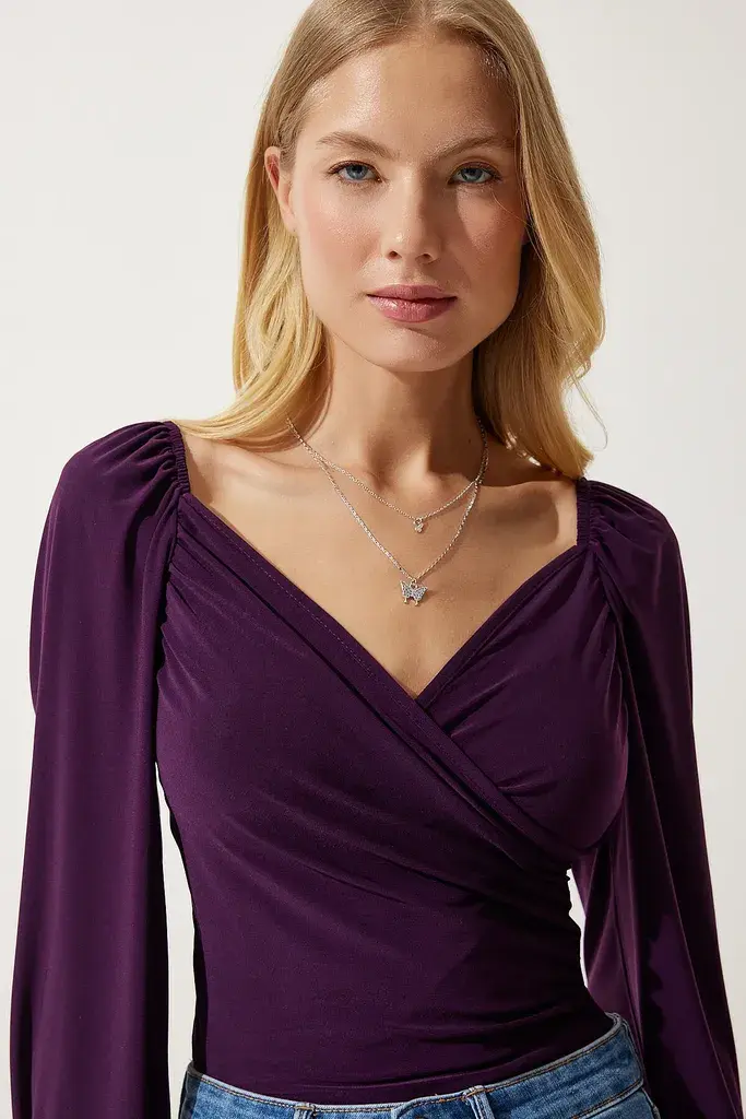 Happiness Istanbul Ženska bluza FF00154, Ljubičasta