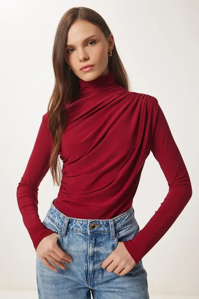 Happiness Istanbul Ženska bluza FF00135, Bordo