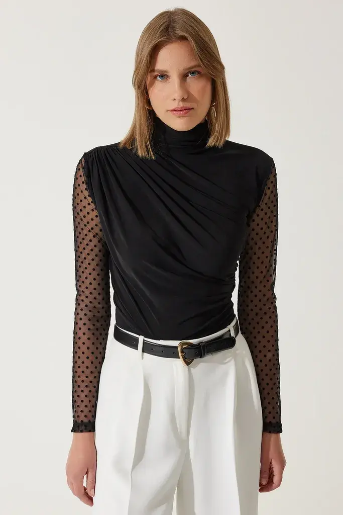 Happiness Istanbul Ženska bluza FF00163, Crna