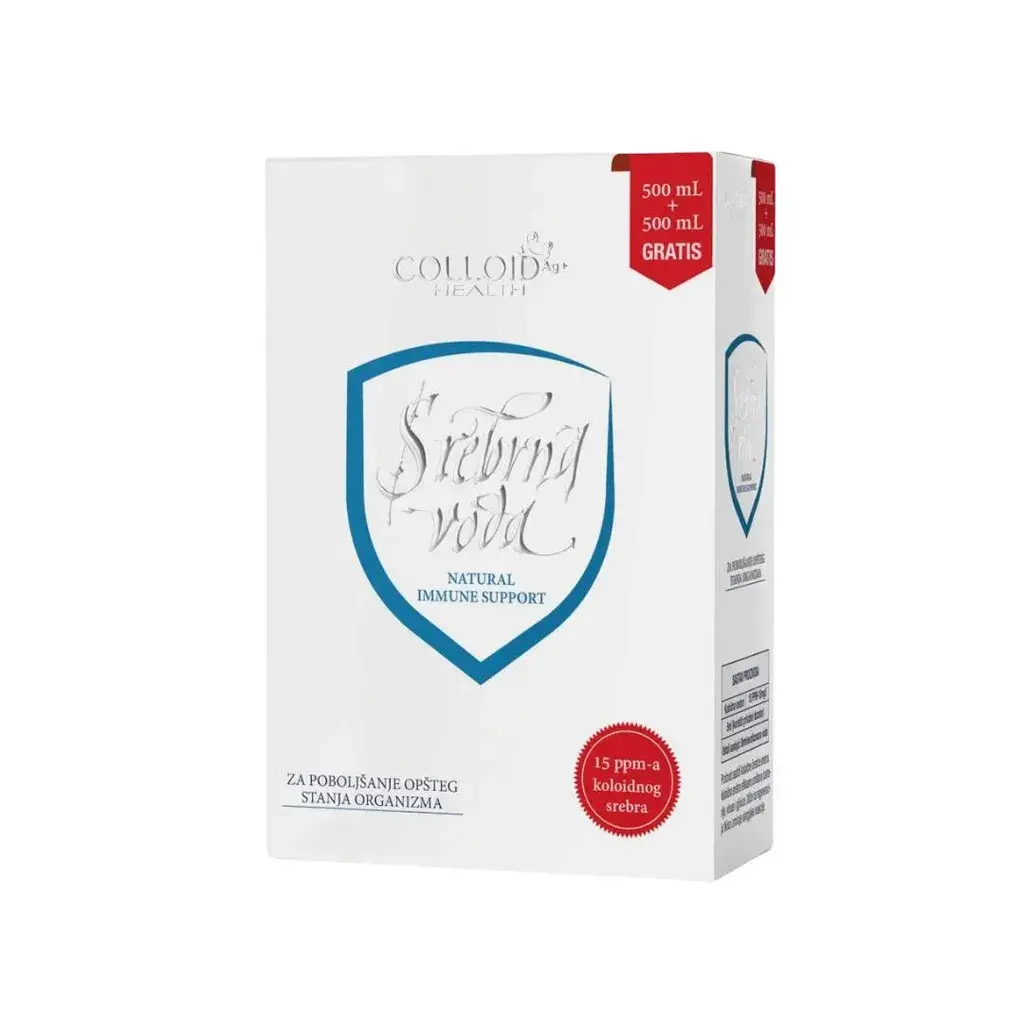 Colloid Srebrna voda 15 ppm, 500ml, 2 komada