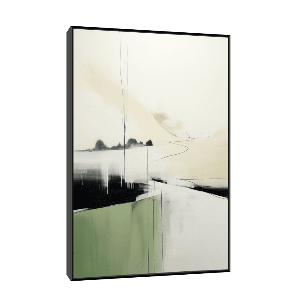 Canvas Slika na platnu Paysage, Sa ramom, 50 x 75 cm, Crni