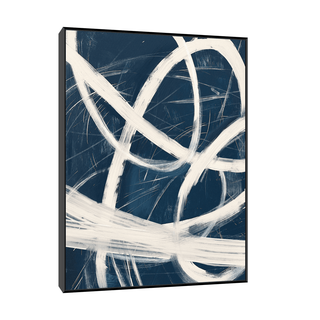 Canvas Slika na platnu Pogled kroz jednu liniju, Sa ramom, 30 x 40 cm, Crni