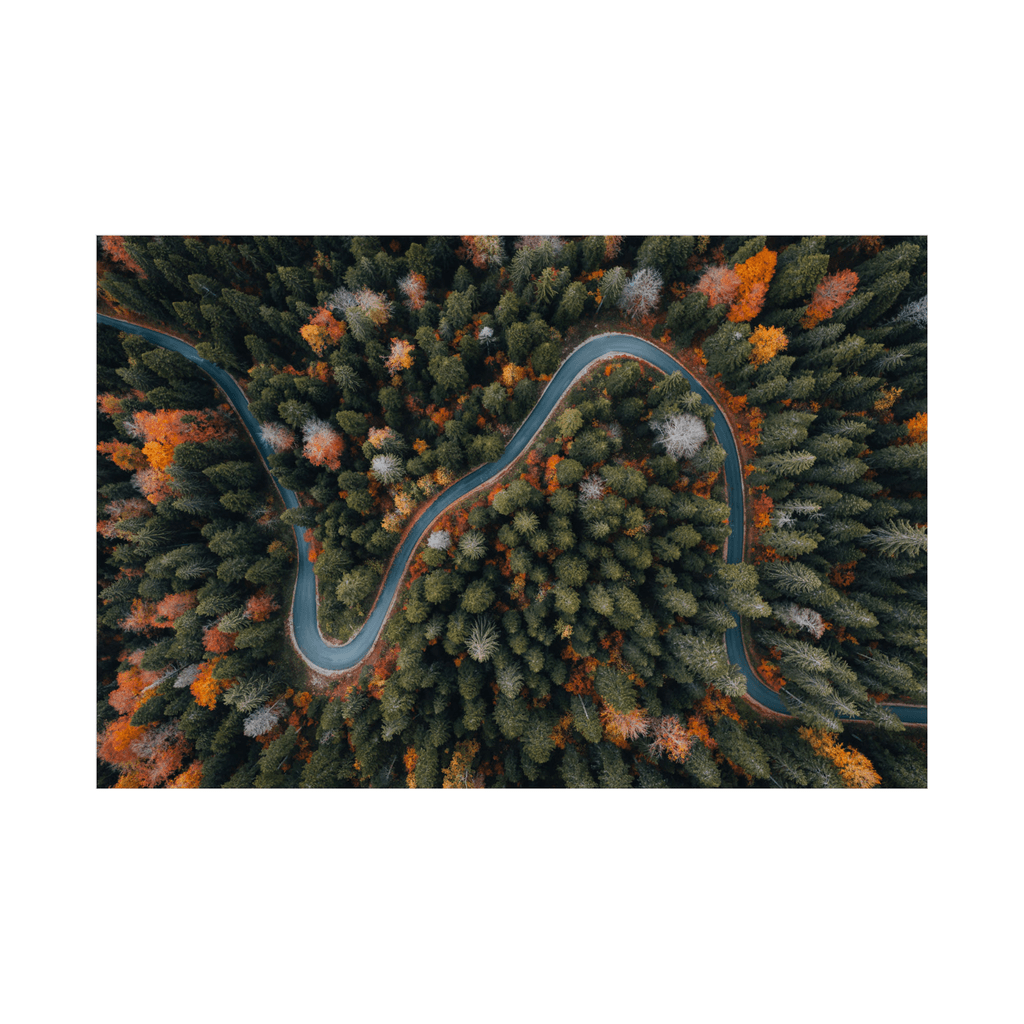 Canvas Slika na platnu Put sa visine, 60x40cm