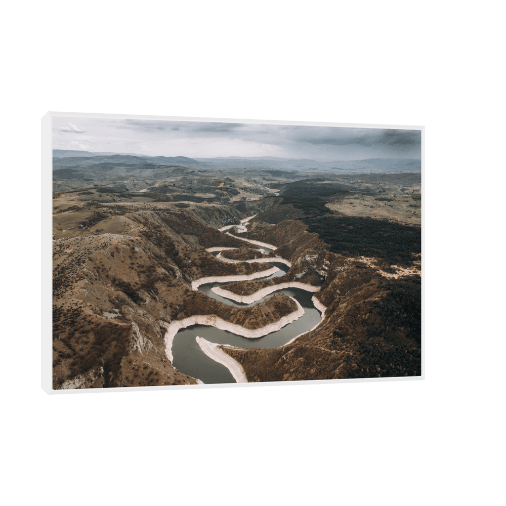 Canvas Slika na platnu Uvac, 75x50cm, Sa ramom, Beli