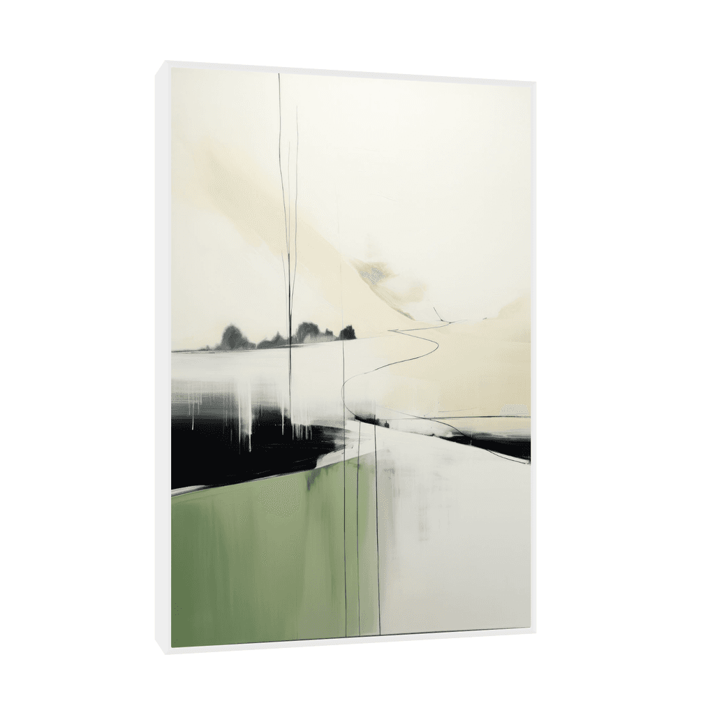 Canvas Slika na platnu Paysage, Sa ramom, 40 x 60 cm, Beli