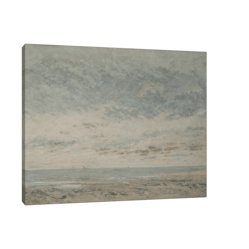 Canvas Slika na platnu Low Tide at Trouville, Gustave Courbet, Bez rama, 50x40cm
