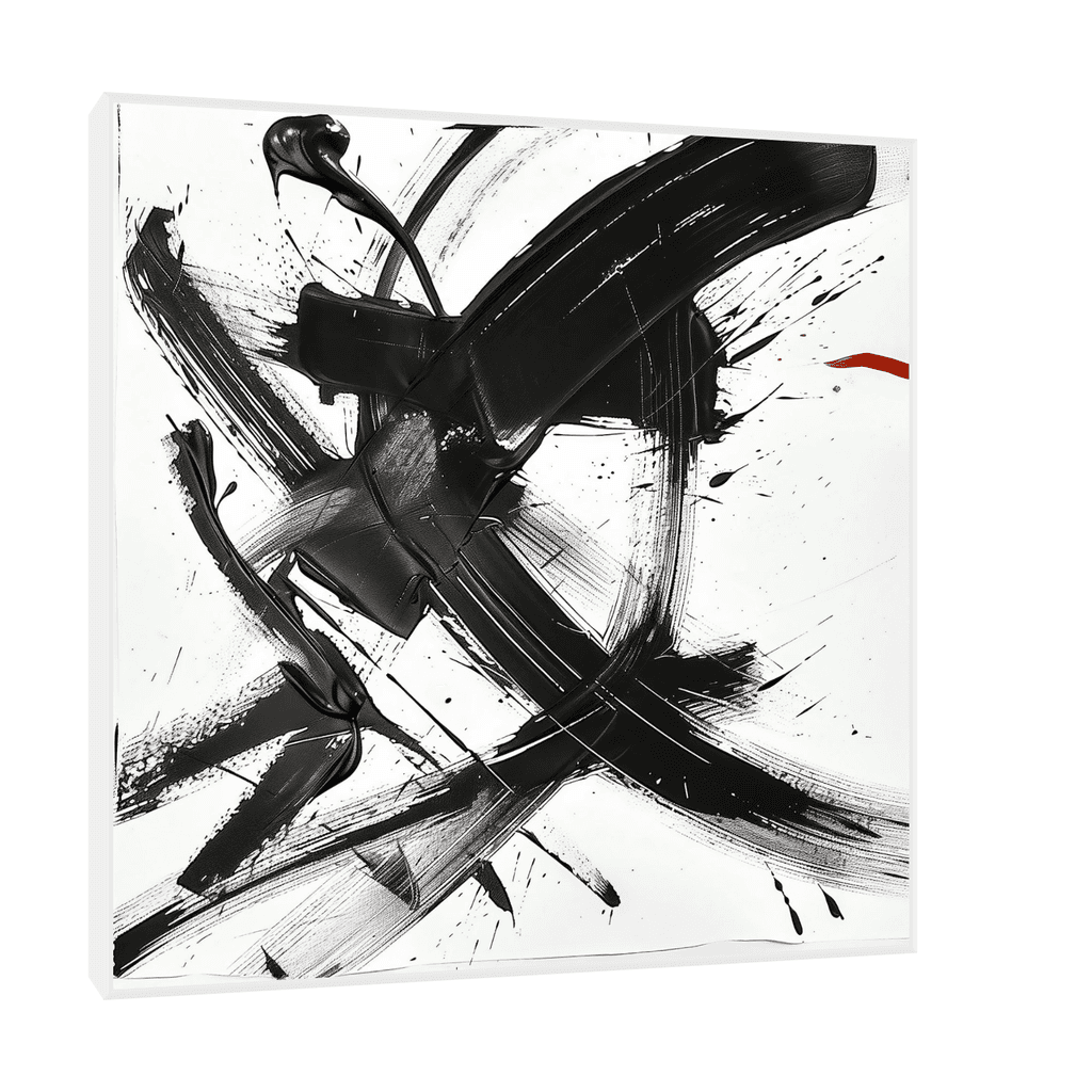 Canvas Slika na platnu Mimika, Sa ramom, 30 x 30 cm, Beli