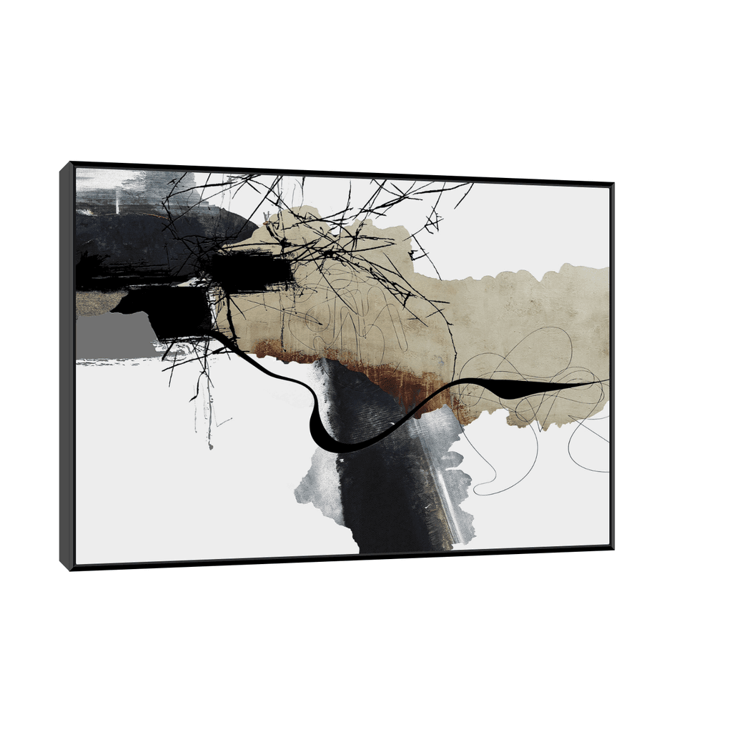 Canvas Slika na platnu Harmonija, Sa ramom, 150 x 100 cm, Crni