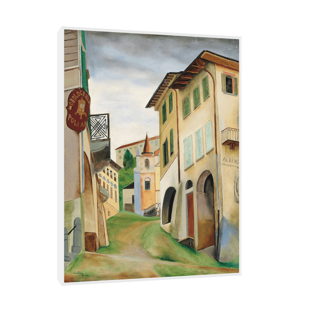 Canvas Slika na platnu L’Albergo, Moïse Kisling 30x40cm, Sa ramom, Beli