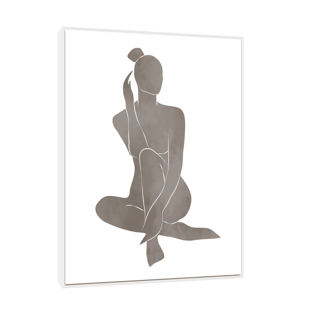 Canvas Slika na platnu Nude, Sa ramom, 90 x 120  cm, Beli