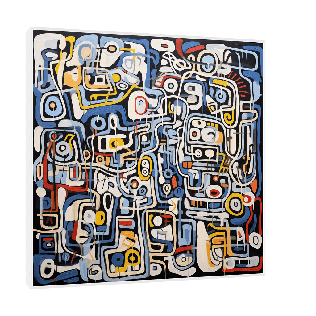 Canvas Slika na platnu Imaginacija, Sa ramom, 80 x 80 cm, Beli