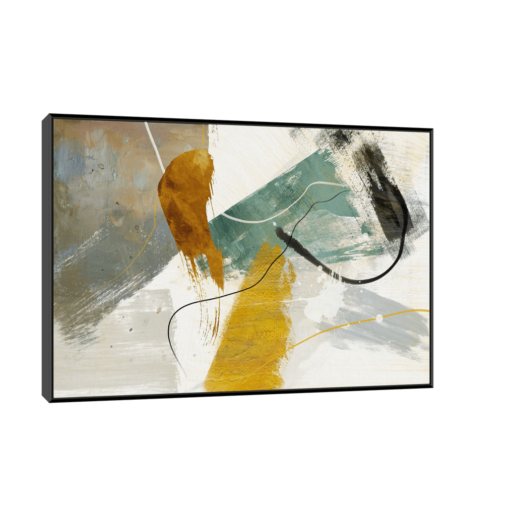 Canvas Slika na platnu Zvuk duge, Sa ramom, 45 x 30 cm, Crni