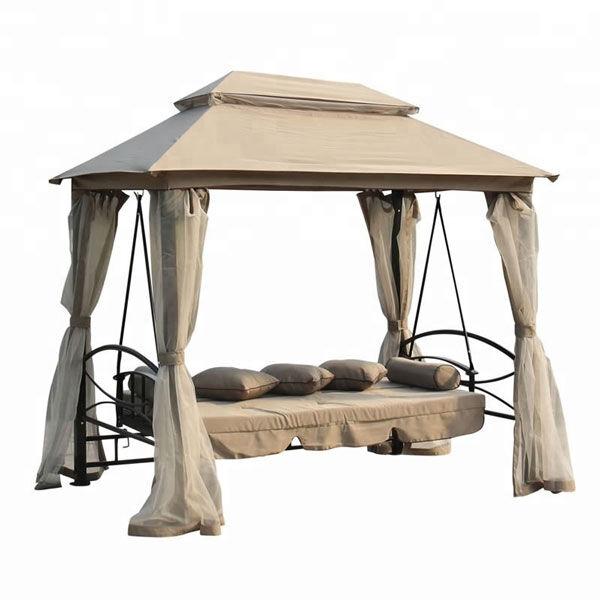 Baštenska ljuljaška Gazebo C1098, 255x175x235cm, Bež