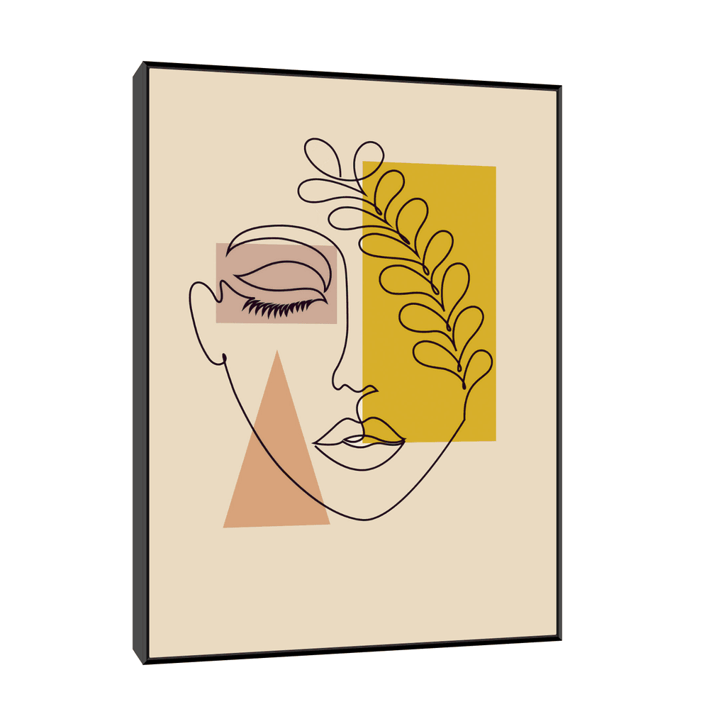 Canvas Slika na platnu Skriveni lik, Sa ramom, 30 x 40 cm, Crni