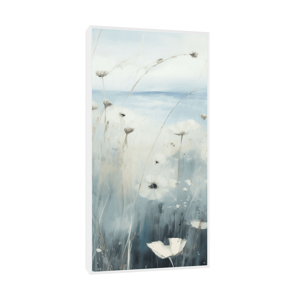 Canvas Slika na platnu Plava harmonija II, 70x140cm, Sa ramom, Beli