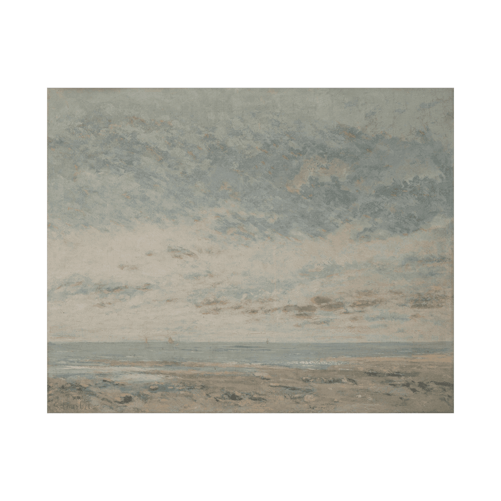 Canvas Slika na platnu Low Tide at Trouville, Gustave Courbet, 75x60cm