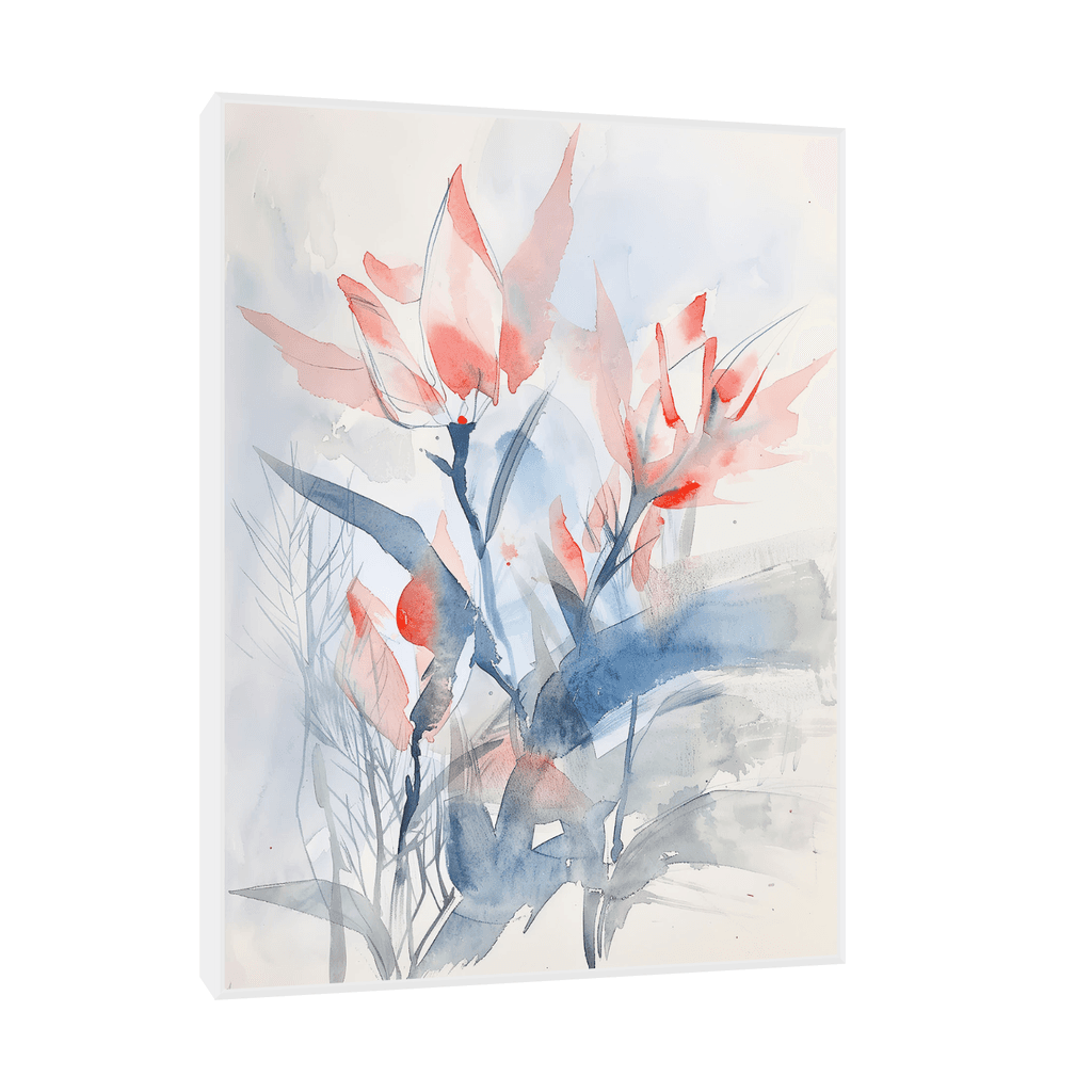 Canvas Slika na platnu Cvetni snovi II, 30x40cm, Sa ramom, Beli