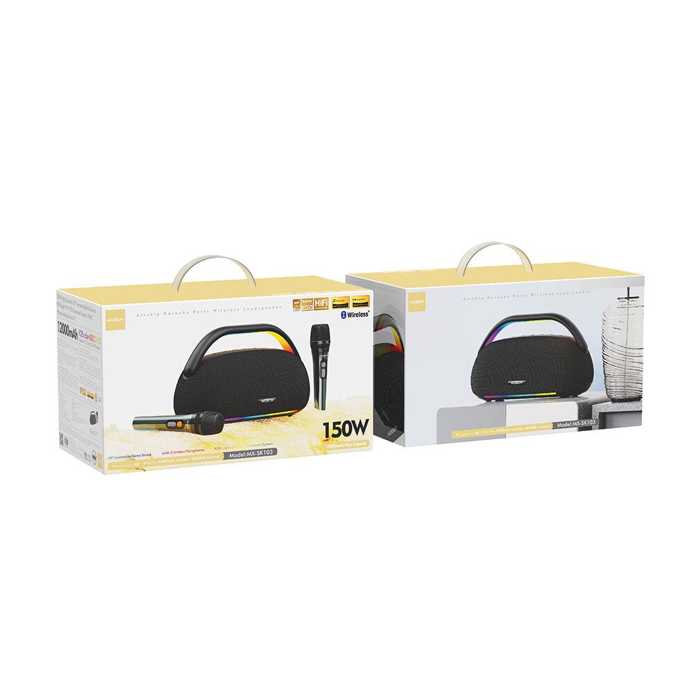 Moxom Bluetooth zvučnik MX-SK103, Dva mikrofona, Crni