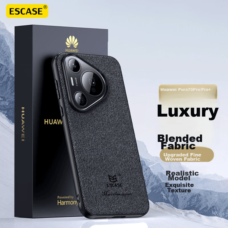 Escase Maska za mobilni telefon Huawei Pura 70 Pro / Huawei P70 Pro+, Crna