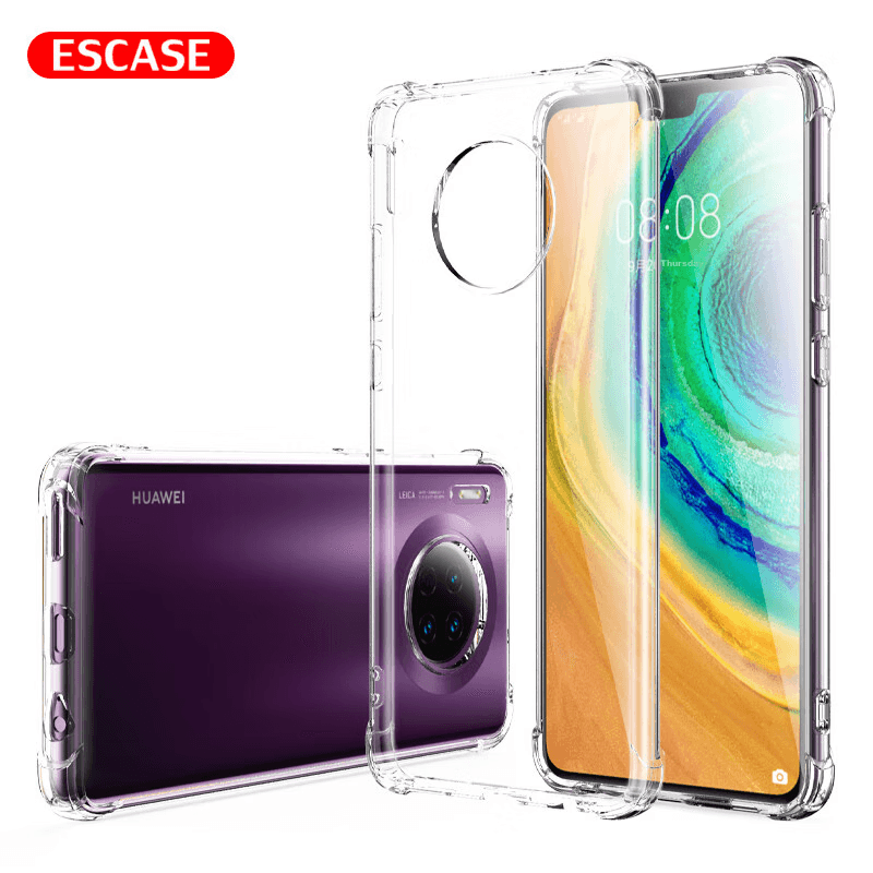 Escase Maska za mobilni telefon Huawei Mate 30, Providno-bela