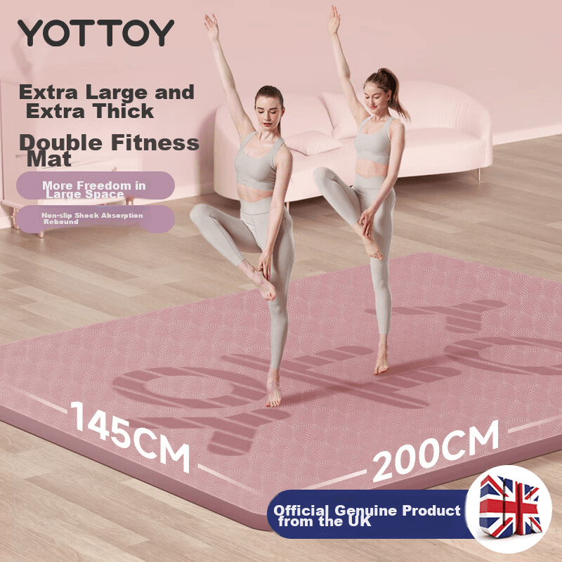 Yottoy Prostirka za jogu, 200x145cm, Roze