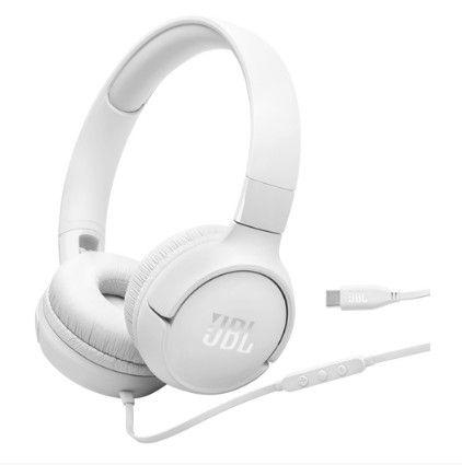 JBL Slušalice Tune 520, USB-C, Hi-Res, Bele