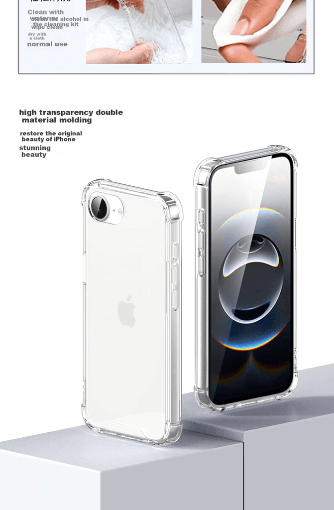 Escase Maska za mobilni telefon iPhone 17e / iPhone 16e, Providna