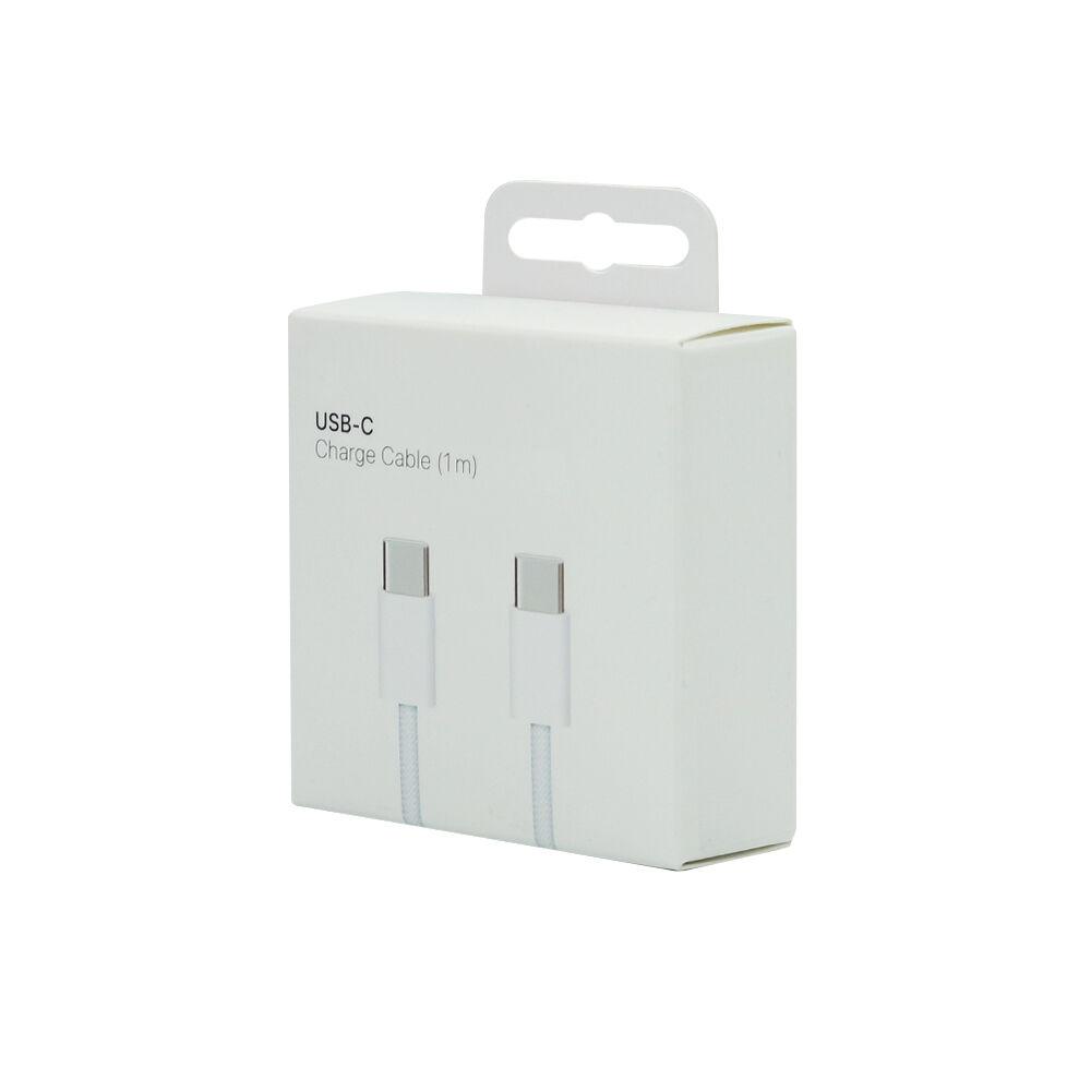 USB data kabl, Type-C na Type-C, 60W, 3A, 1 m, HQ, Crni