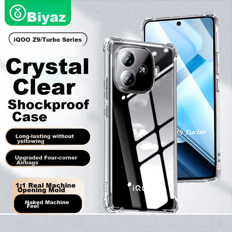 Biaze Maska za mobilni telefon iQOO Z9 / iQOO Z9 Turbo / iQOO Z9+, Providna