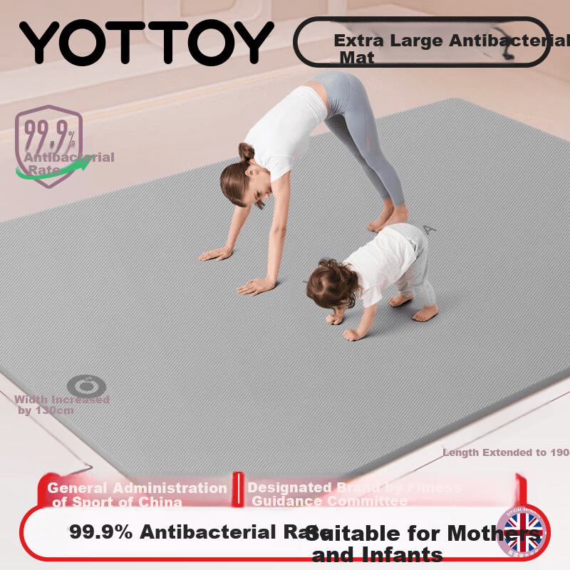 Yottoy Podloga za trening, 190x130cm, Siva